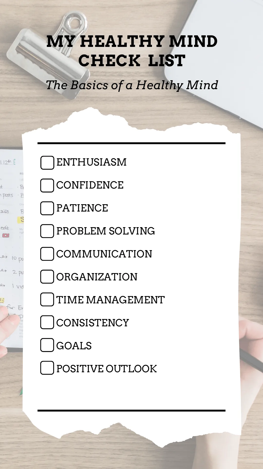 mental health checklist