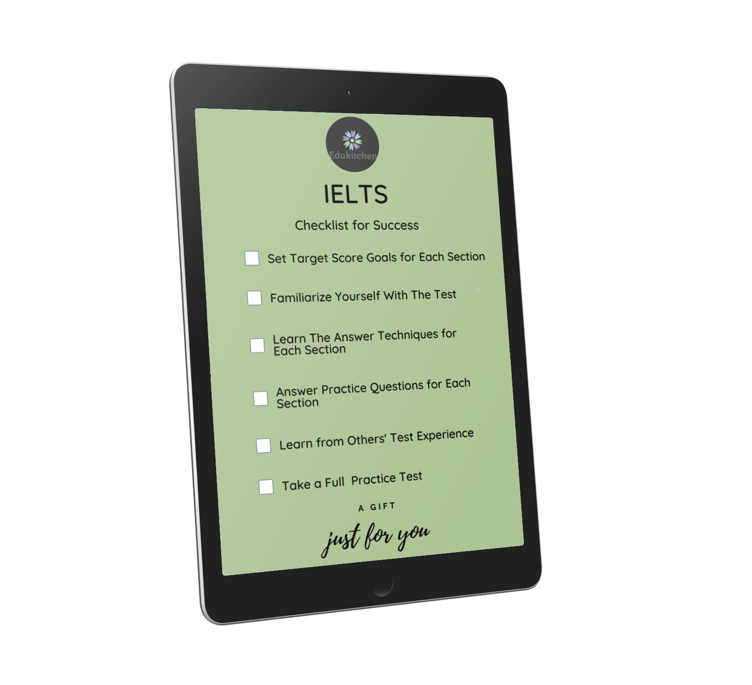 IELTS course checklist