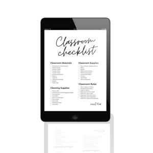 classroom checklist part 1