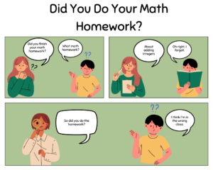 homework comic in canva