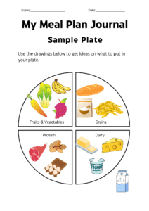 meal plan activity in canva