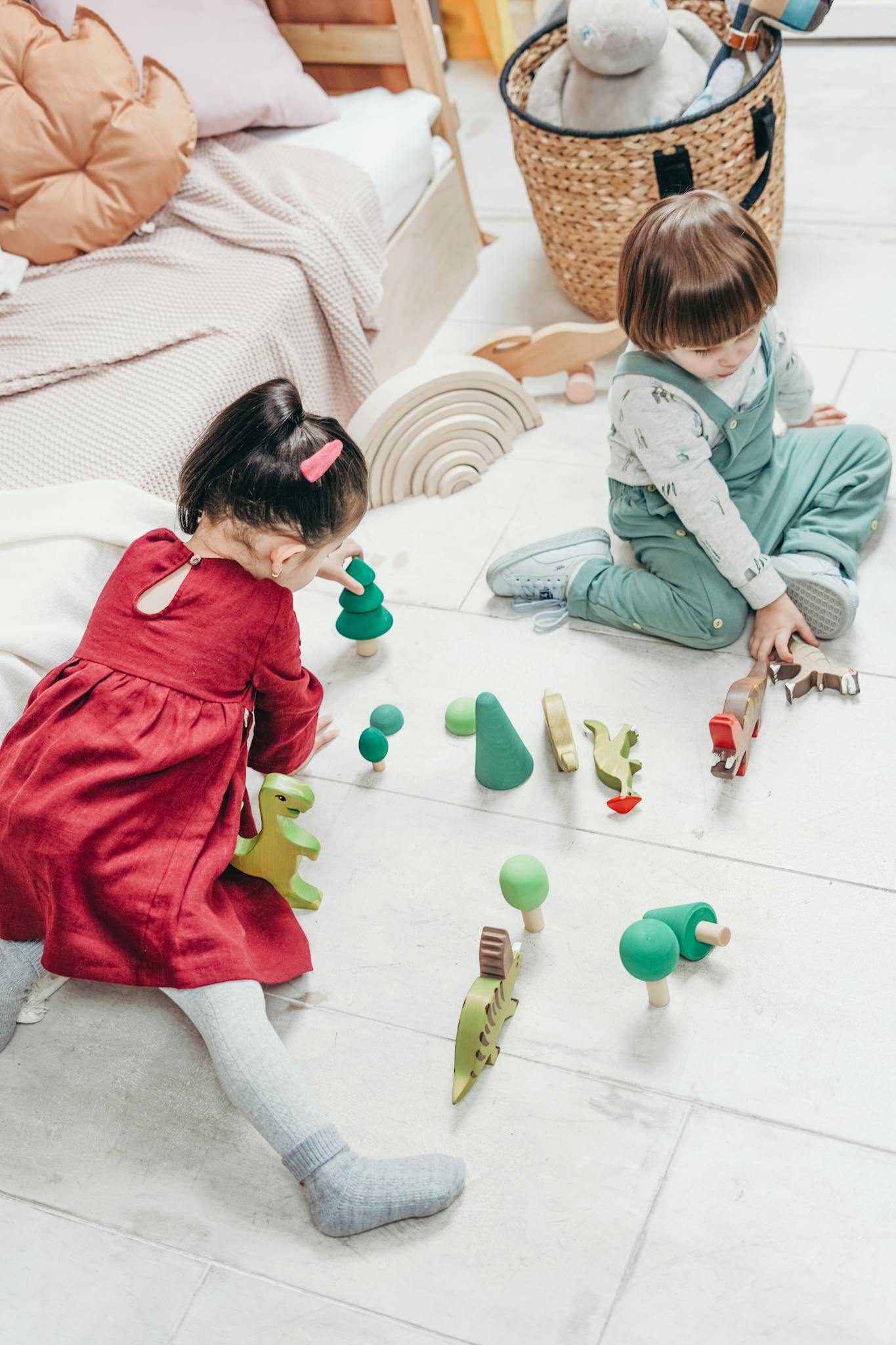 Children Playing With Toys