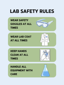 lab safety rules poster