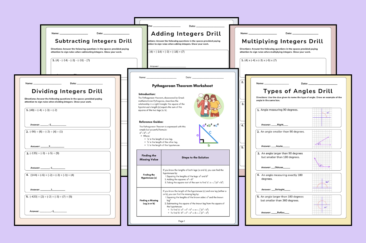 math resources for homeschooling activities featured images