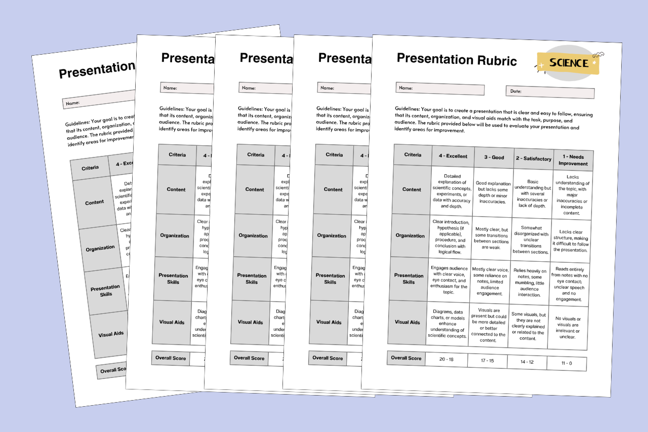 Science Rubrics for the Homeschool Classroom