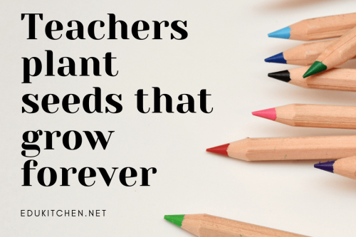 teachers plant seeds that grow forever